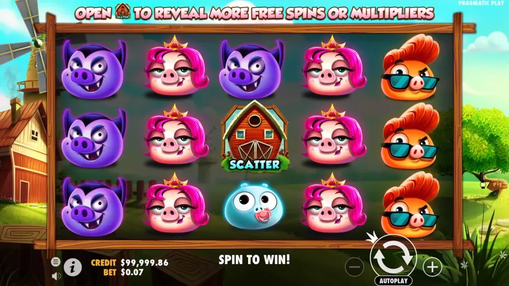 7 Piggies Pragmatic Play &mdash; fruit-reel 3×5 RTP 96 % Exitewinissä