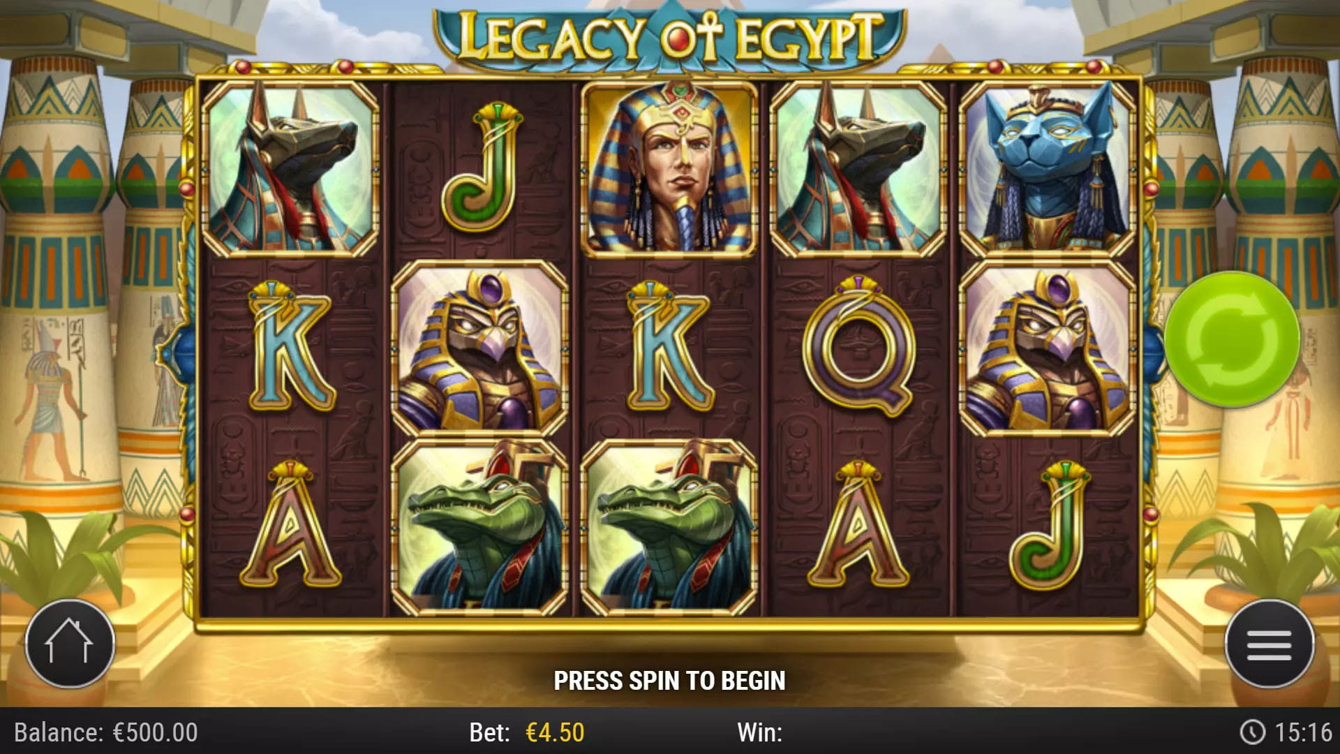 Legacy of Egypt Play'n GO &mdash; Book-of 10 egyptiläistä jumalatarta RTP 96,50 % Exitewinissä