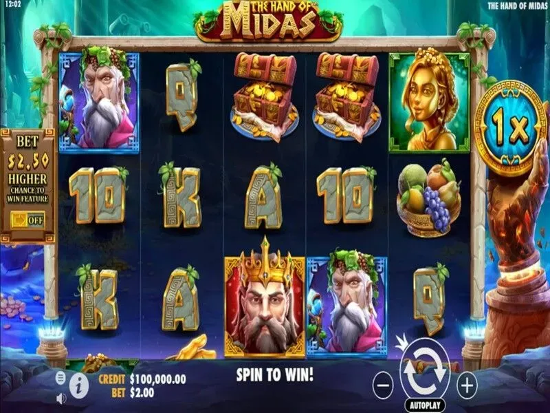 The Hand of Midas Pragmatic Play &mdash; Golden Symbols RTP 96,55 % Exitewinissä